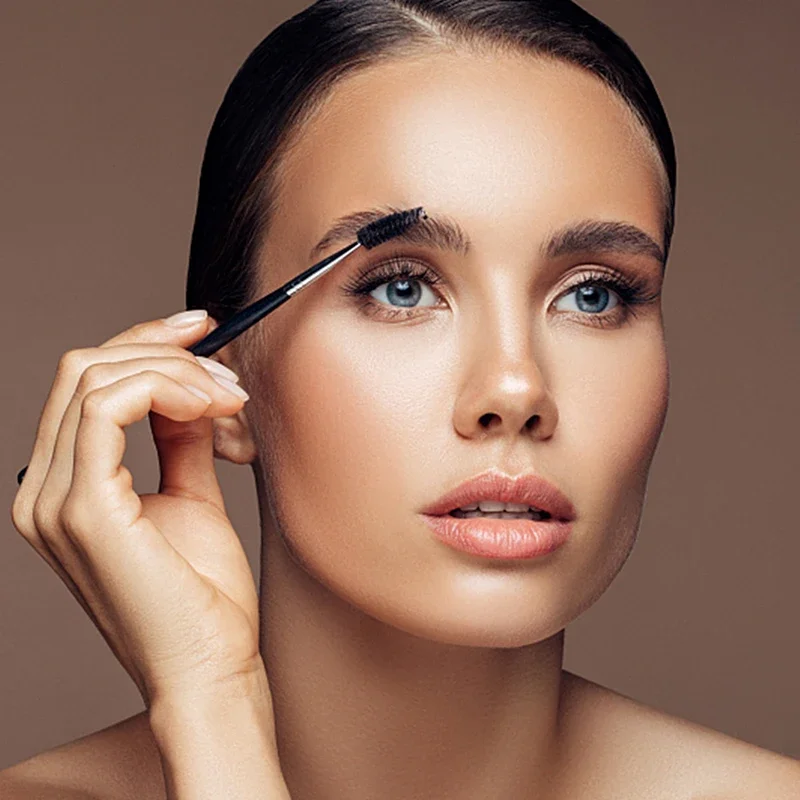 EyeblogugEyelash-Pinceaux de maquillage à long manche, mascara cosmétique, brosse à crème pour sourcils, outils d'extension de cils bouclés, longue durée