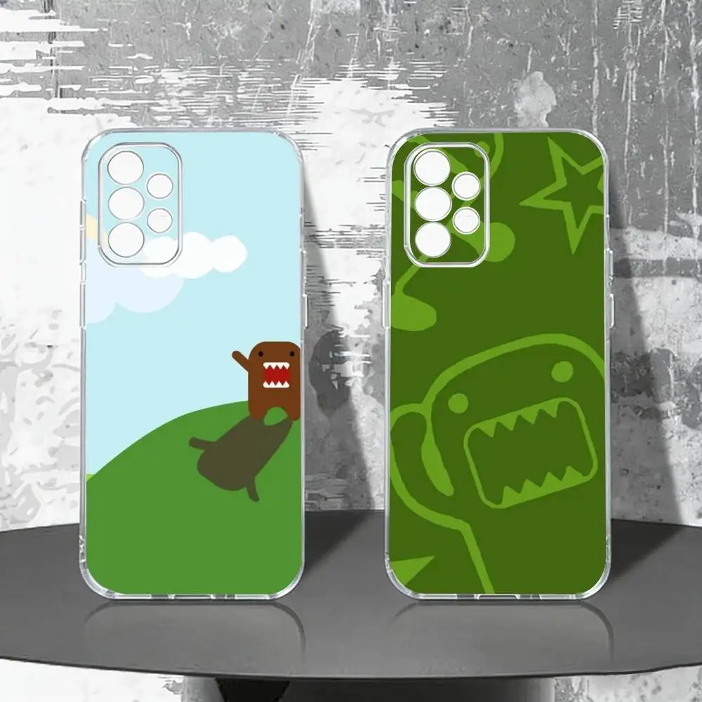 Lovely Domo-kun Artistic Phone Case For Samsung S25,S24,S21,S22,S23,S30,Ultra,S20,Plus,Fe Transparent Cover