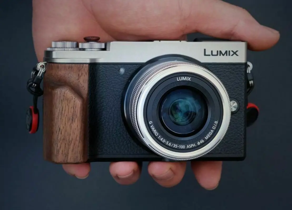 For Panasonic LUMIX DC-GX9 GX9 Walnut Ebony Wood Camera Hand Grip Holder