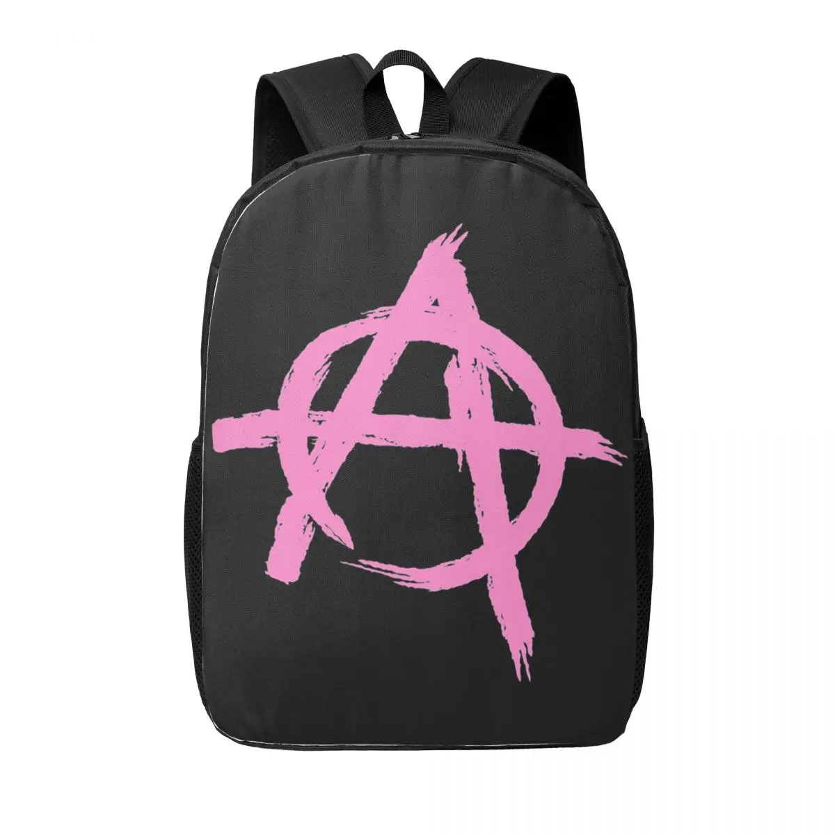 

Pink Anarchy Woman Backpacks Boys Girls Bookbag Fashion Children School Bags Portability Travel Rucksack Shoulder Bag
