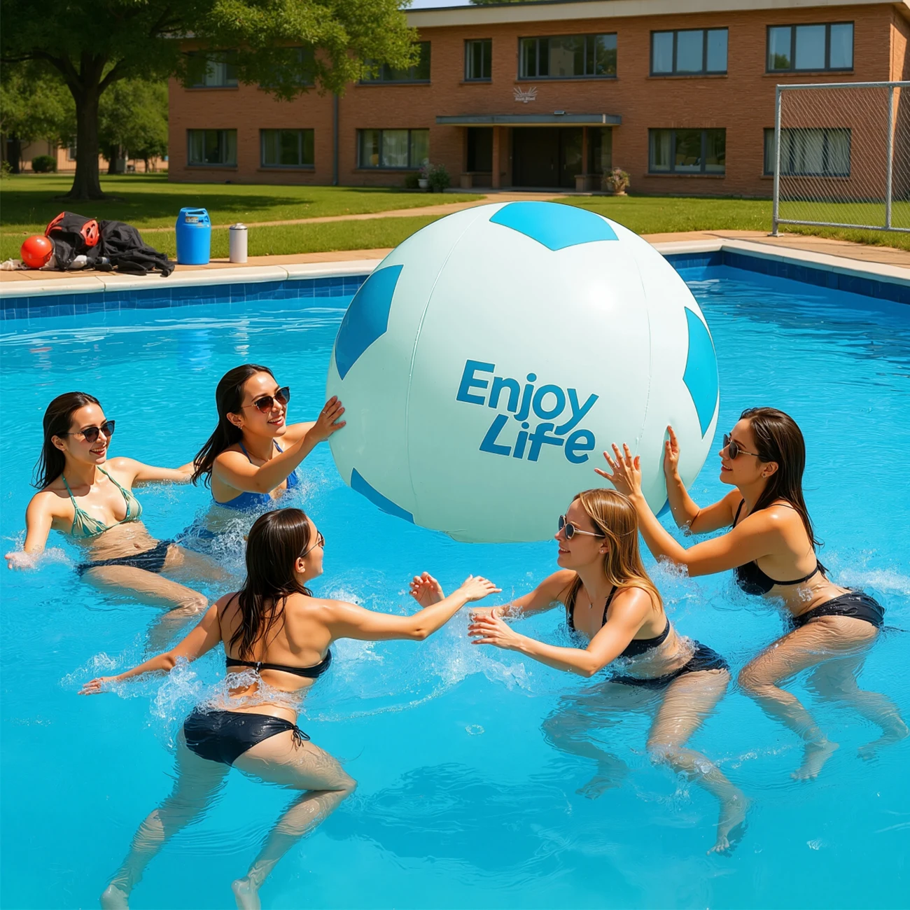 Palline sportive di grandi dimensioni da calcio gonfiabili 1PC per bambini Gioco di attività all'aperto Piscina Giocattoli Decorazione Bomboniera