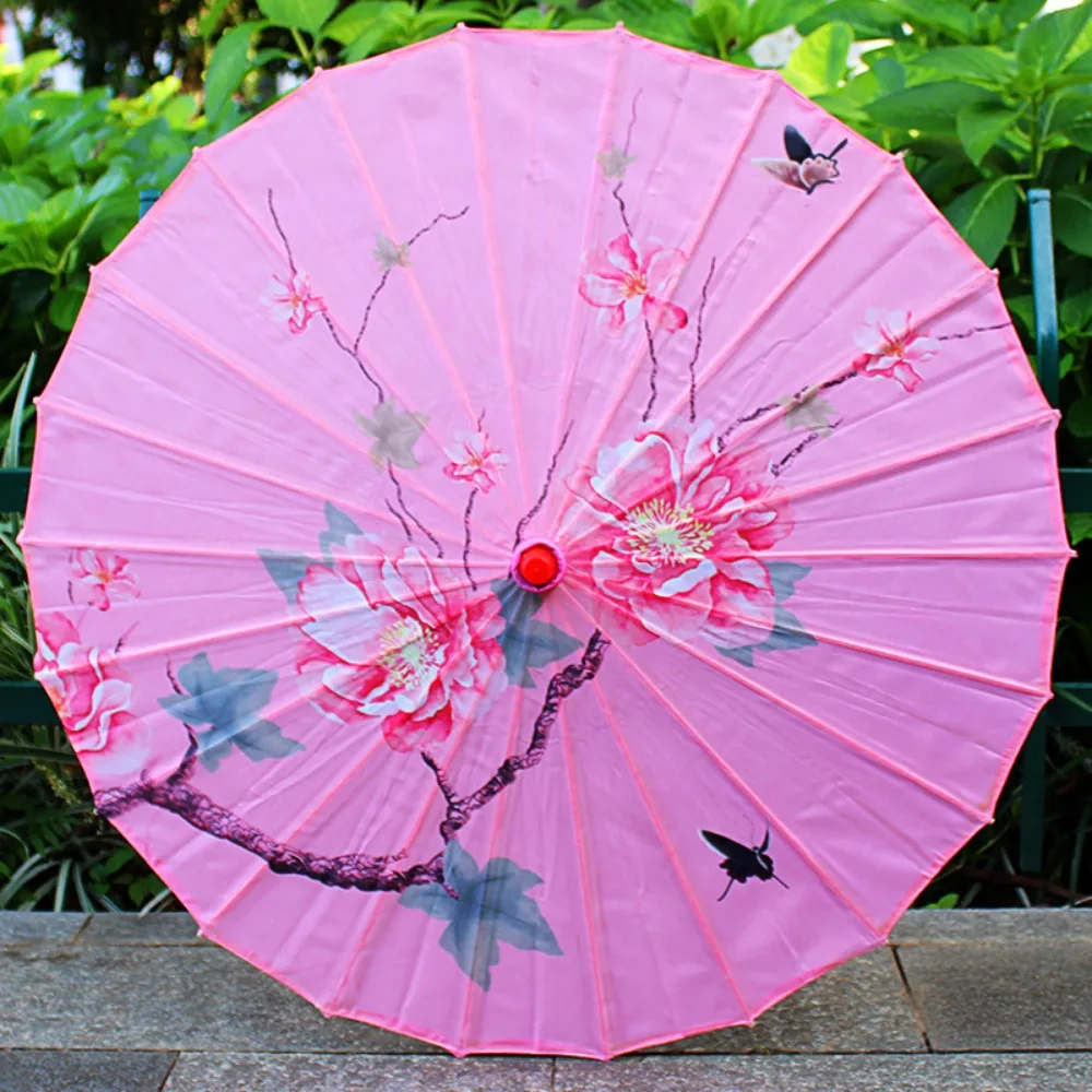 

Chinese Antique Style Oiled Paper Umbrella 56cm 10 Colors Costumes Photography Umbrella Decorative Umbrella