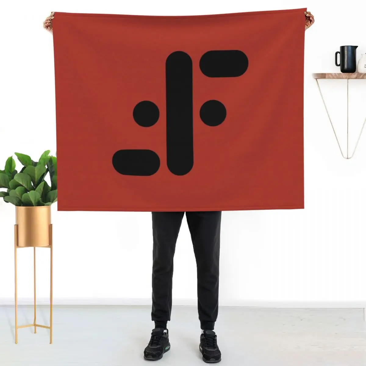 The Visitors Symbol (Logo) from the Television Show V Throw Blanket Beach Luxury Designer Softest Soft Big Blankets