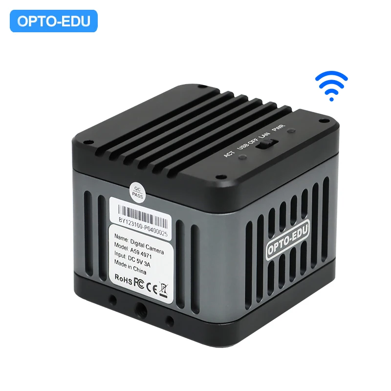 OPTO-EDU A59.4971 Microscopio Digital con Cámara de 8.3M, Enfoque Automático, EDF 4K, 5G Wifi, HD, USB, LAN, Refrigeración, Sin Fluorescencia, Garantía de 3 Años