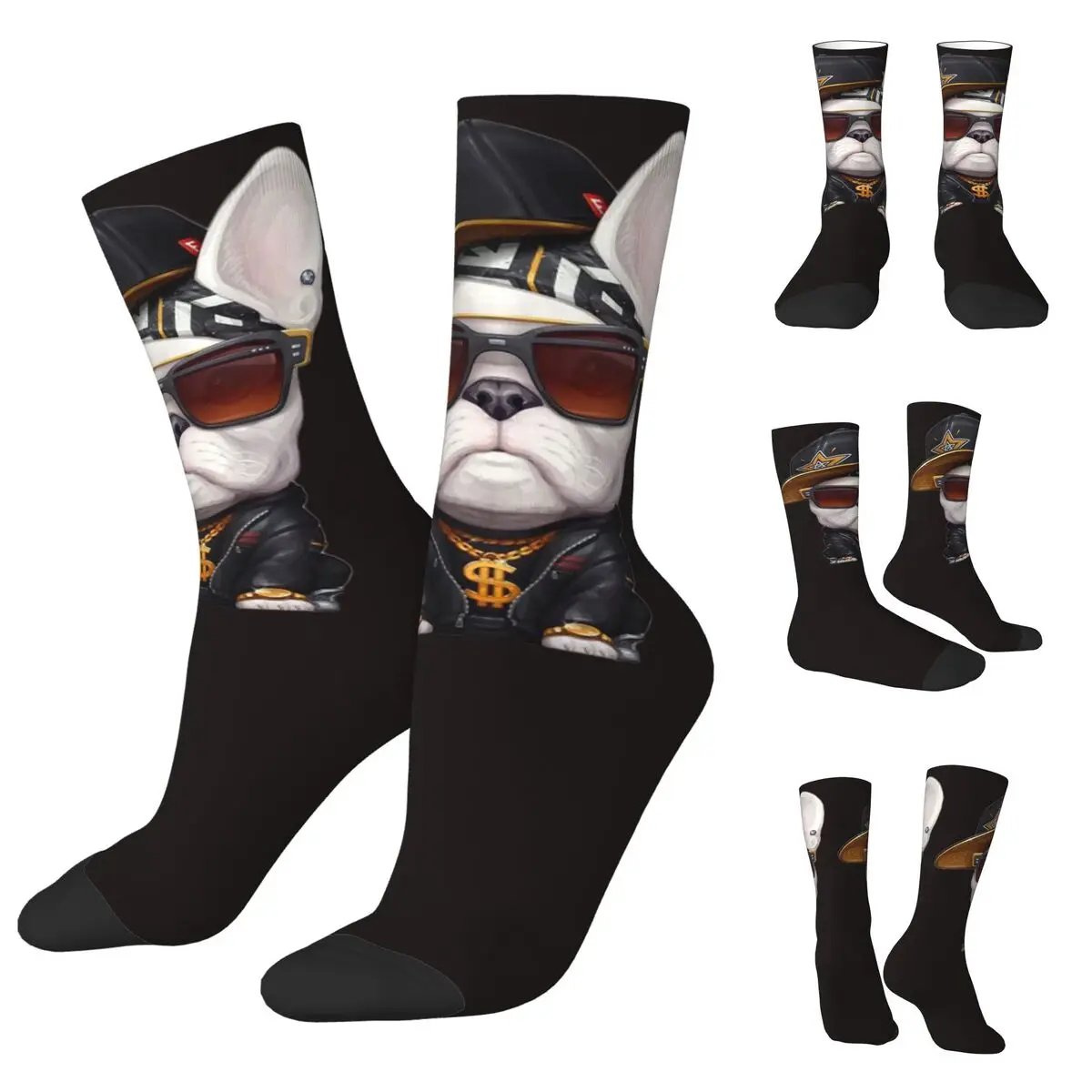 

pattern Cute Pets Bulldog Unisex Socks.Hip Hop 3D Print Happy Socks Street Style Crazy Sock