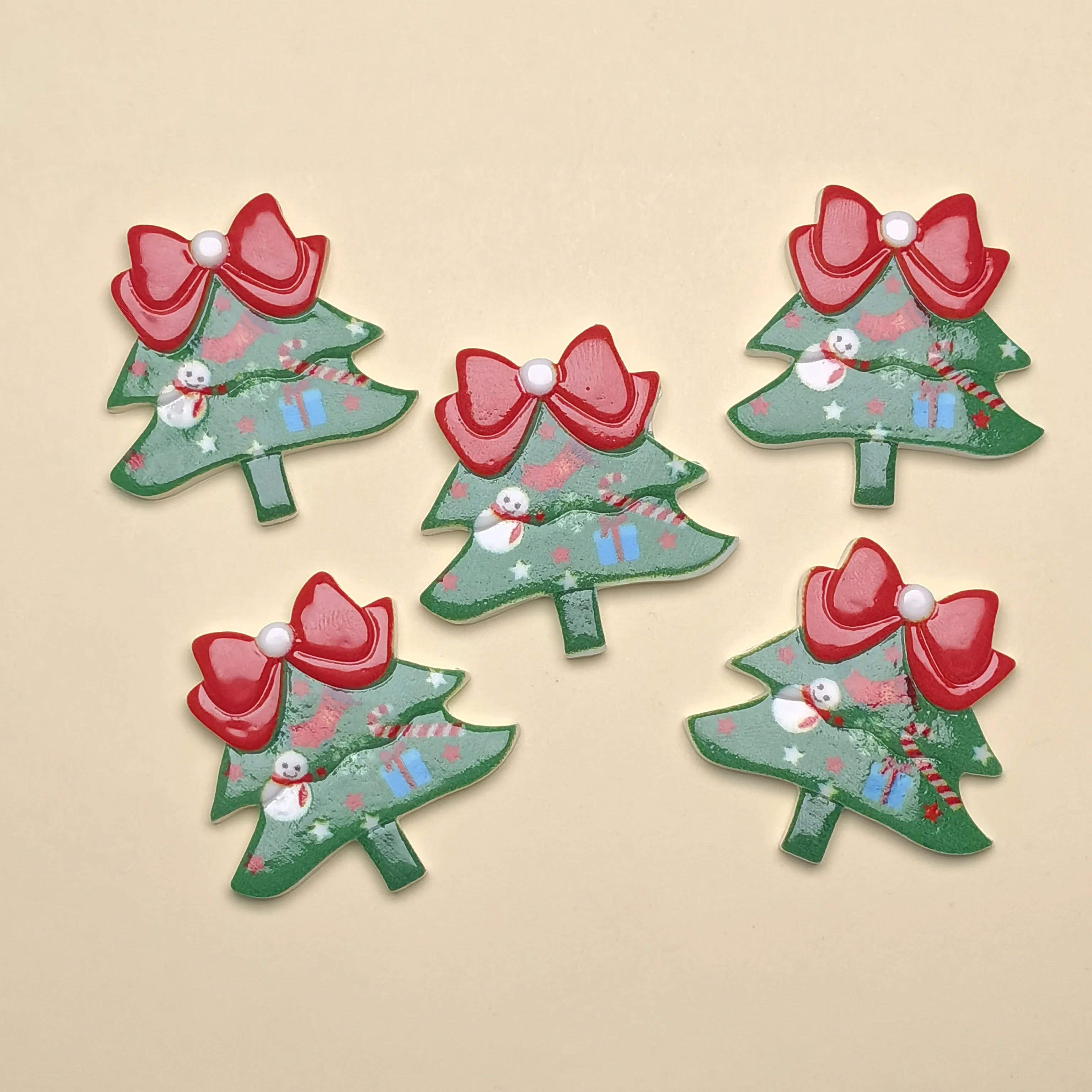 New Cute Mini Christmas Series Resin Flatback Cabochon Scrapbook Kawaii Embellishments Accessories