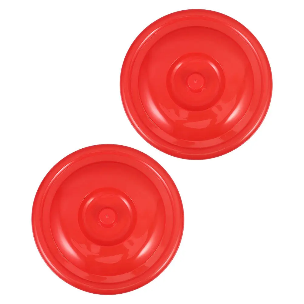 

2Pcs Round Plastic Garbage Bin Lids Leakproof Bucket Covers for Outdoor Kitchen Trash Can Replacement Bin Cover