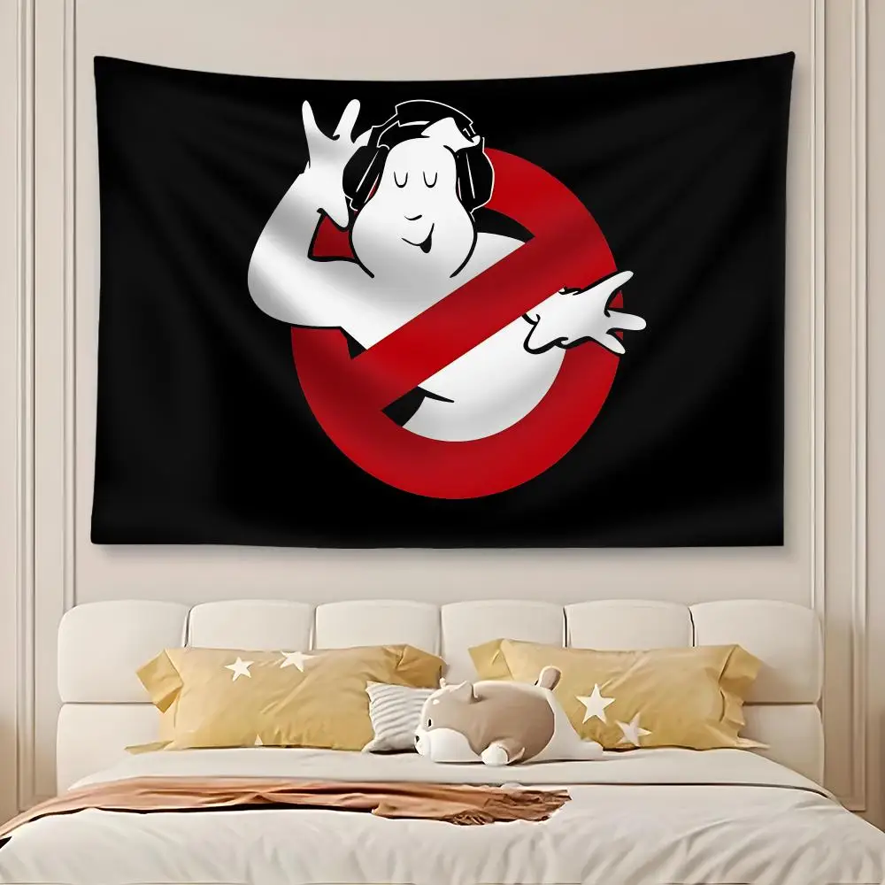 Movie G-Ghostbusters Tapestry Art Decor Banner Microfiber Backdrop for Bedroom Living Room Bar Garden Party