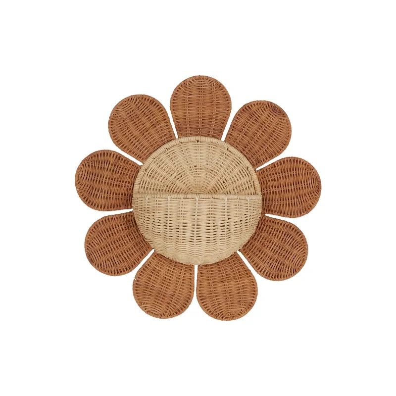 

Nordic rattan woven basket entry key storage basket