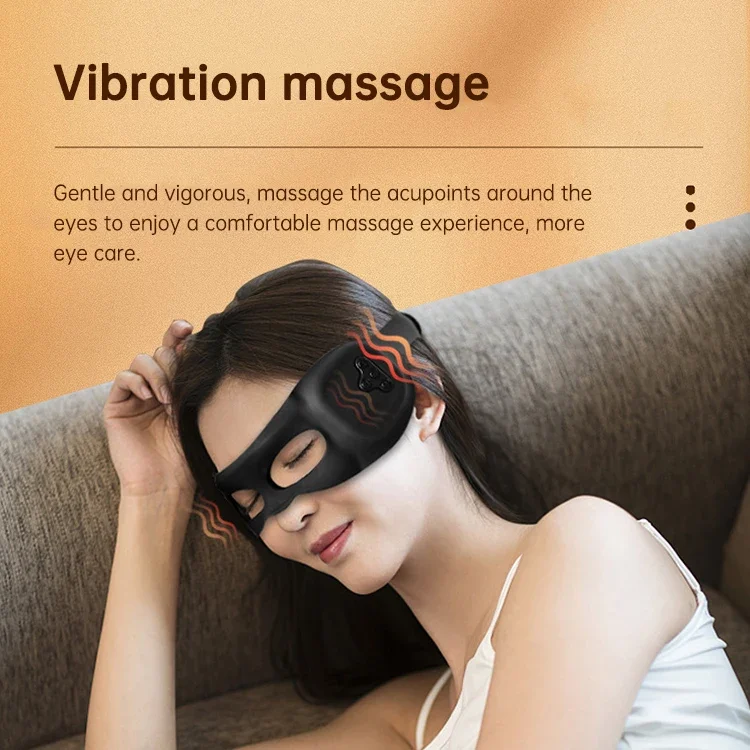 منتجات جديدة رائجة البيع مدلك العين الاهتزاز الإجهاد الإغاثة مرئية ضغط الحرارة العلامة الخاصة مدلك العين Ems الشحن السريع