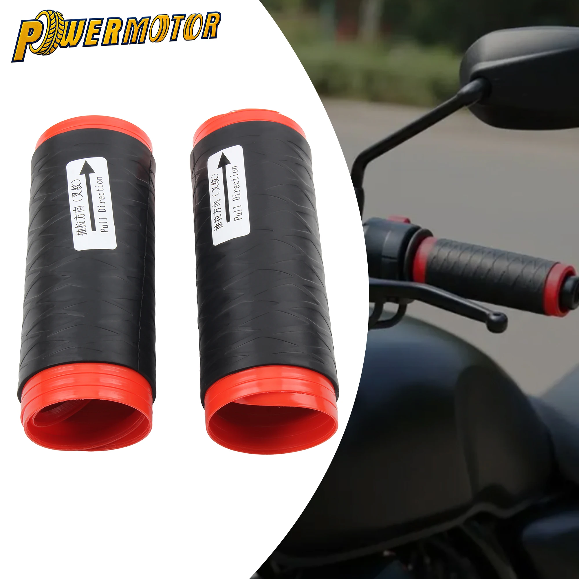 

Universal Self Shrinking Silicone Handlebar Cover Grip Guard Brake Lever Protector Non-Slip For ATV Motorcycle Dirt Bike Scooter
