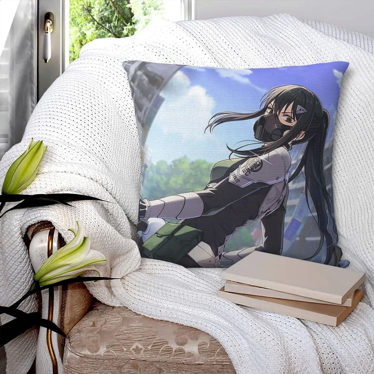 Anime Kaiju No 8 Square Pillowcase Cushion Cover Pillow Case Throw Pillow Cover for Home Bedroom Car