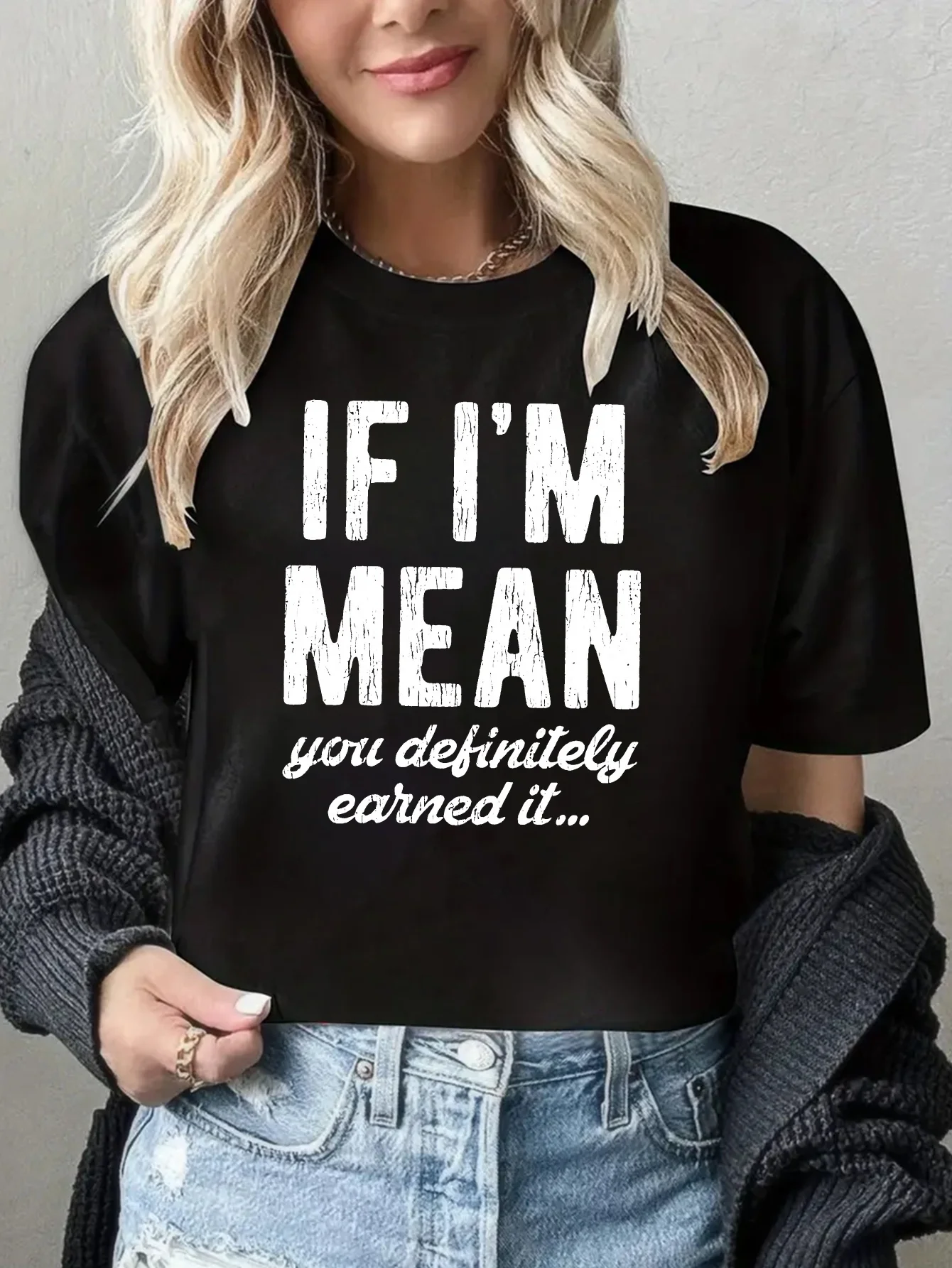 If I M Mean مقاس السيدات مناسب لملابس الربيع والصيف النسائية والملابس الجمالية #2