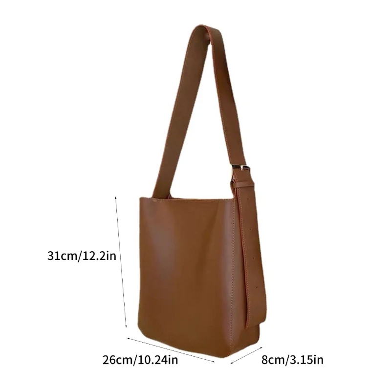 Simple and Fashionable PU Bucket Bag Shoulder Bag Suitable for Different Outfits