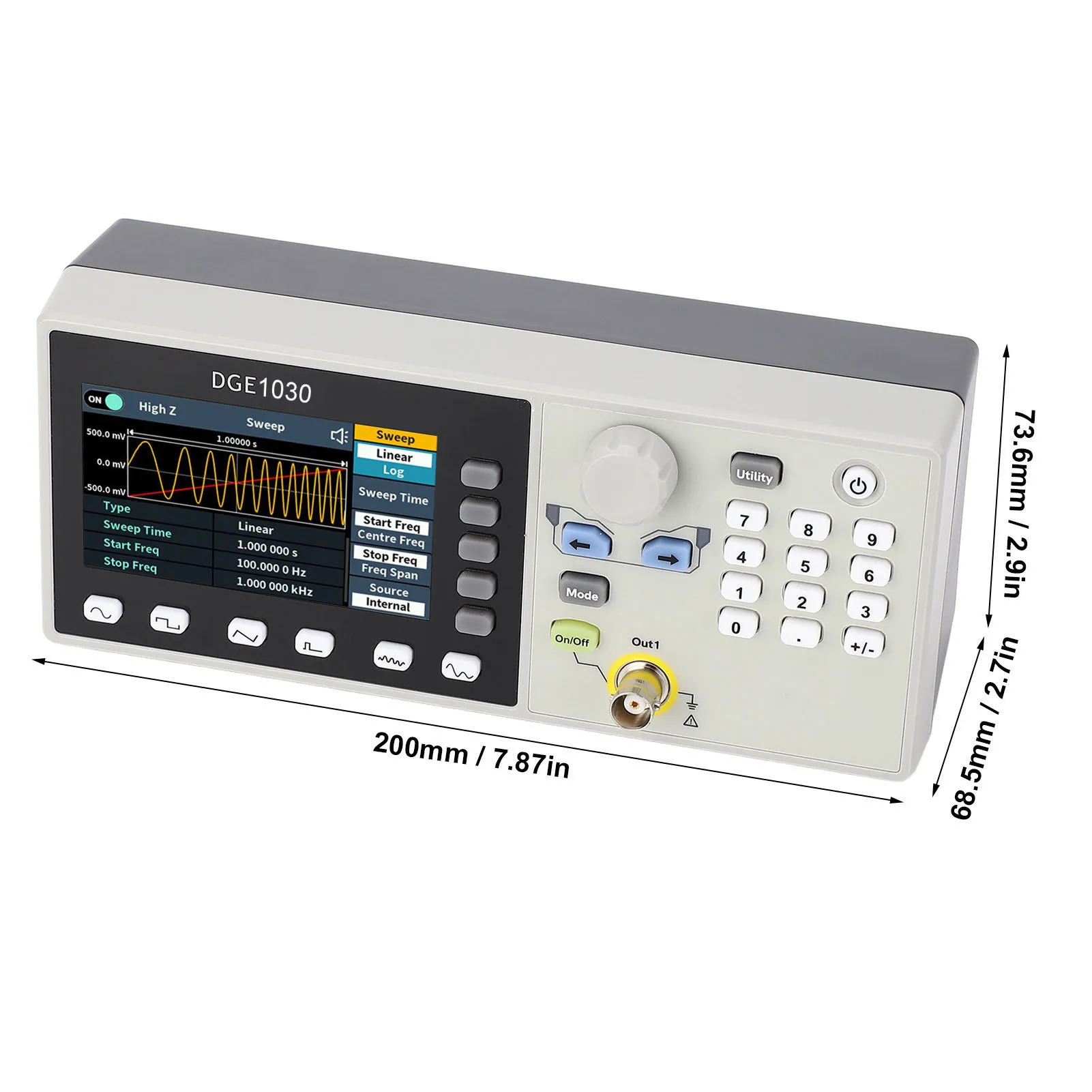 مولد الموجي مولد الموجي التعسفي 1μHz إلى 30MHz المدى 1uHz القرار مولد واحد مولد التردد