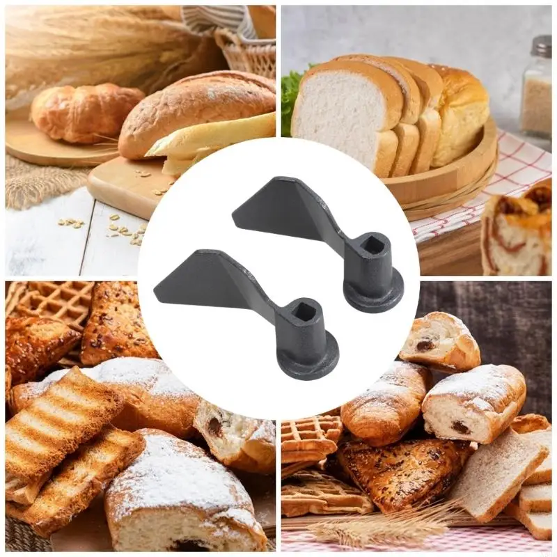 2 حزمة آلة الخبز خلط رئيس ملاعق خشبية للمطبخ صانع الخبز مجداف آلة الخبز العجن مجداف للخبز كفاءة N58D