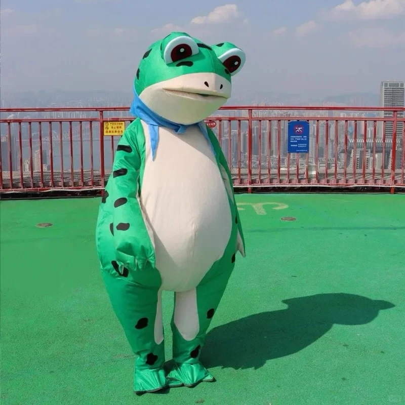 

Милый забавный надувной костюм куклы-лягушки для выступления на сцене, Хэллоуин, реквизит для косплея, маркетинговый рынок, популярная игрушка, аксессуар для хобби