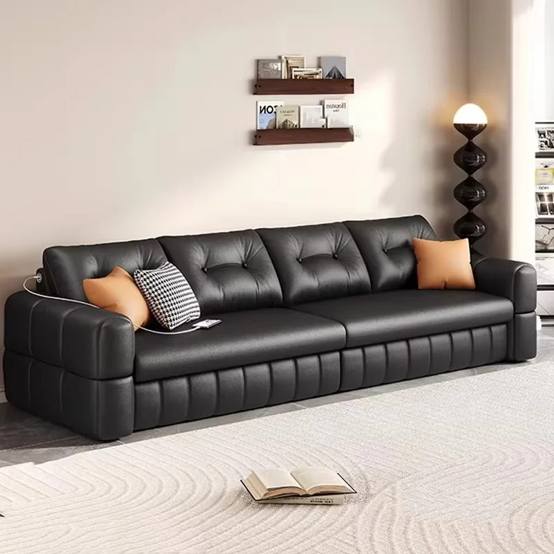 USB Foldable Black Couches Unique Waterproof Simple Floor Living Room Sofa Bed Designer European Divano Moderno Home Furniture