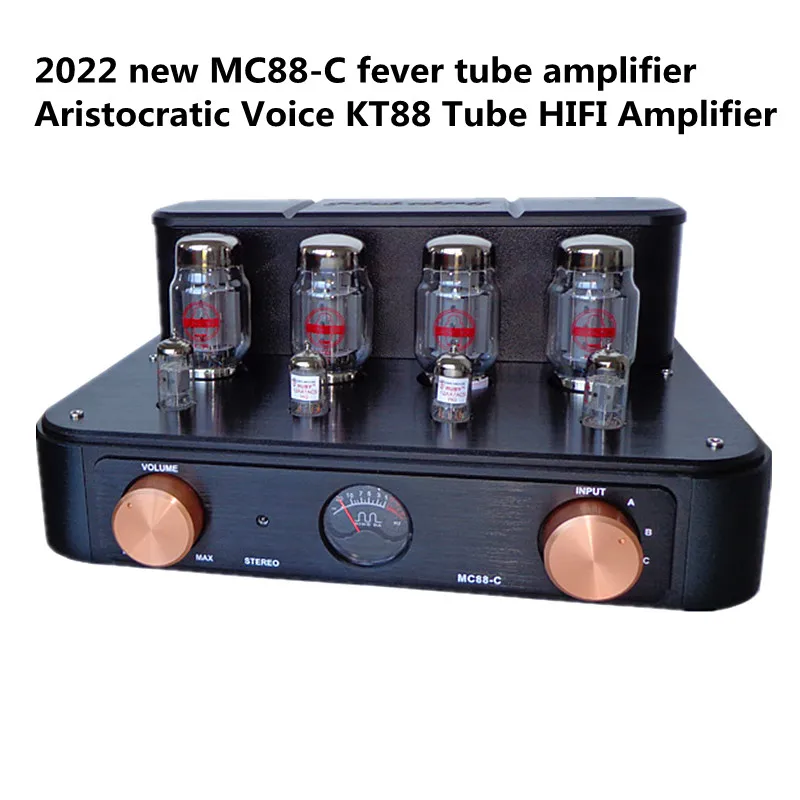 

New MC88-C Fever tube amplifier Noble voice KT88 tube HIFI power amplifier Output power: 50W*2 Impedance: 4Ω 8Ω