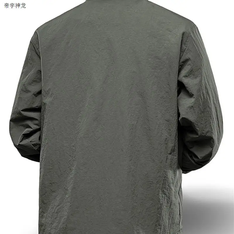 Diyu englong الرجال يندبروف مقاوم للماء لينة ell Jaet الوقوف طوق فضفاض صالح عادية Sle نسيج النايلون معطف الخريف الشتاء