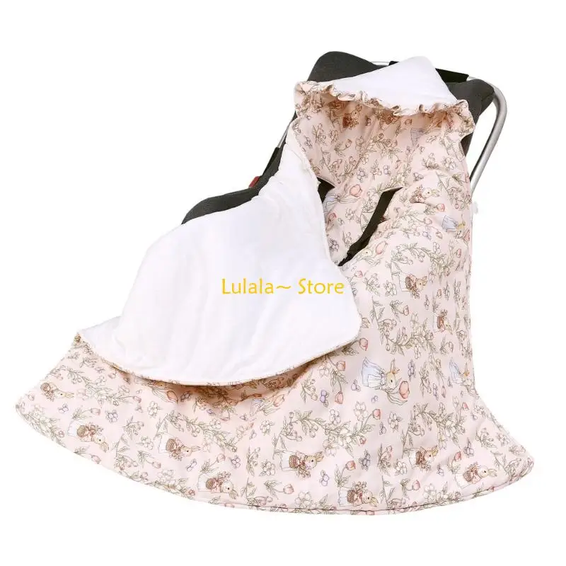 

Y4QA Двустороннее детское защитное одеяло на четыре сезона, уютный чехол для коляски, одеяло для сна для младенцев, одеяло для и