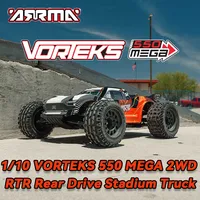 ARRMA RC Car 1/10 VORTEKS 550 MEGA 2WD RTR Rear drive Stadium Truck Remote Controlled Model Car Adult and Children's Toys