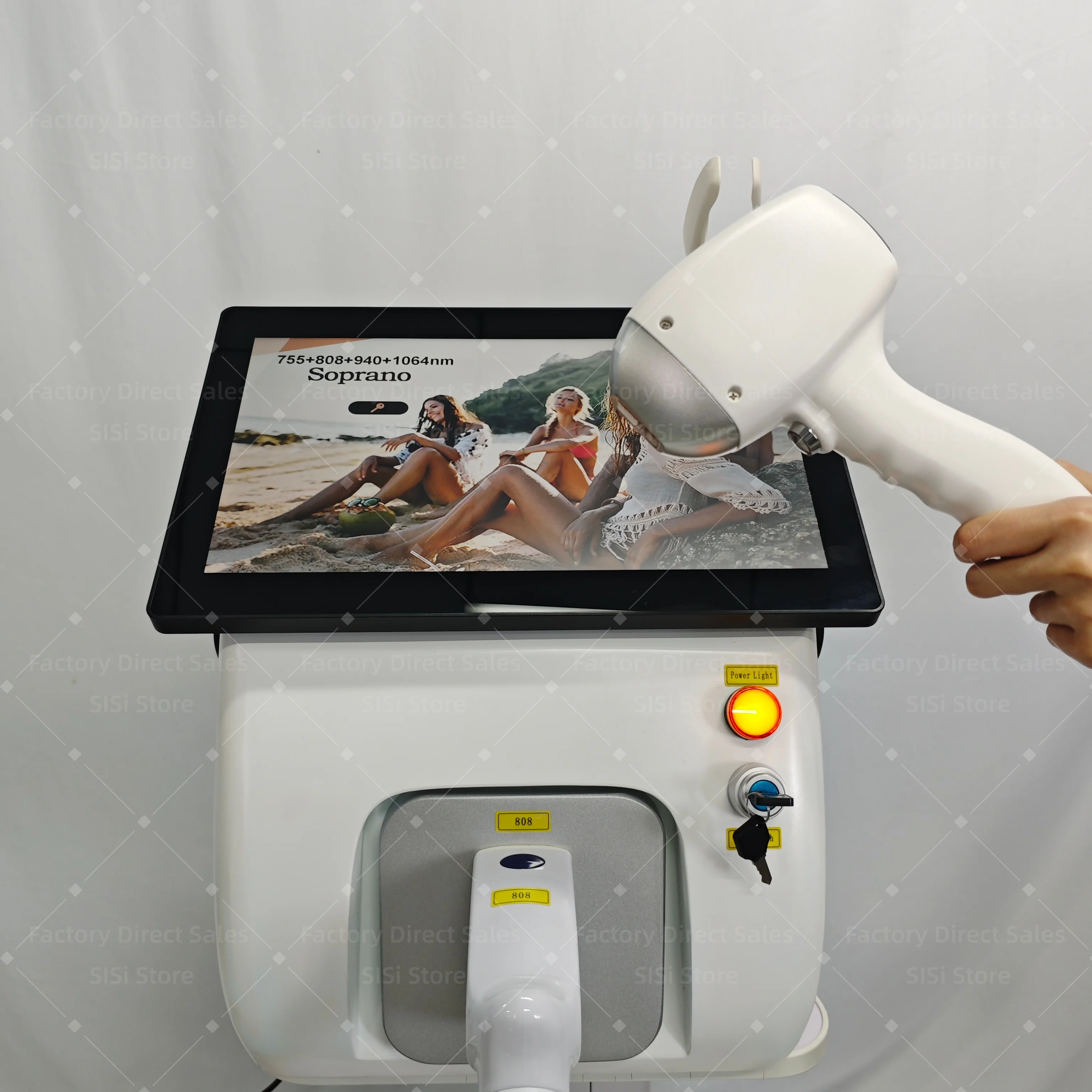 FAC 5000W 808nm Diode Lase Hair Removal Ice Titanium Cooling Four Wavelength 10 Bars CE Certification Painless Permanent Hair