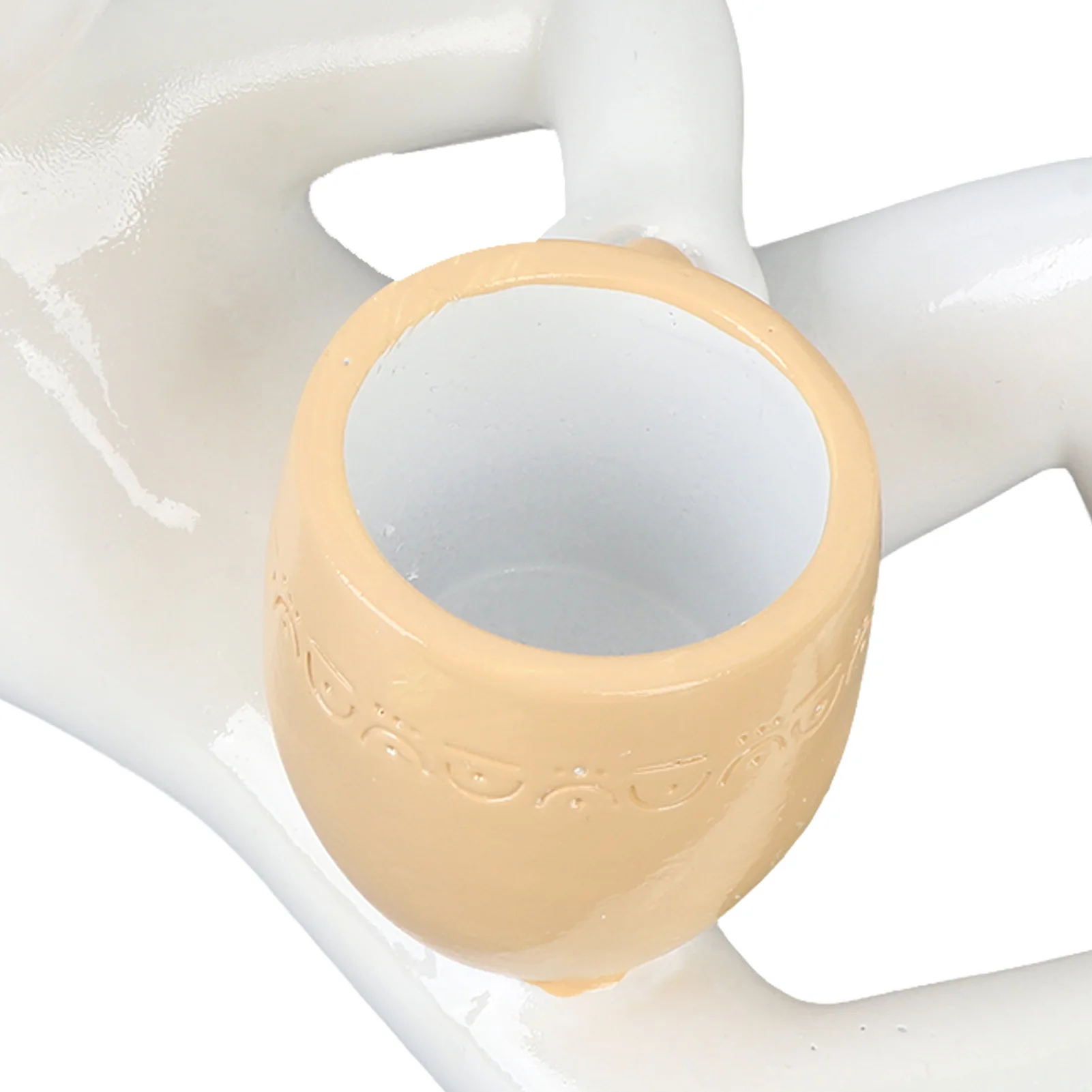 وعاء عصاري إبداعي من الراتنج الاصطناعي قابل للتنفس لتزيين سطح المكتب #6