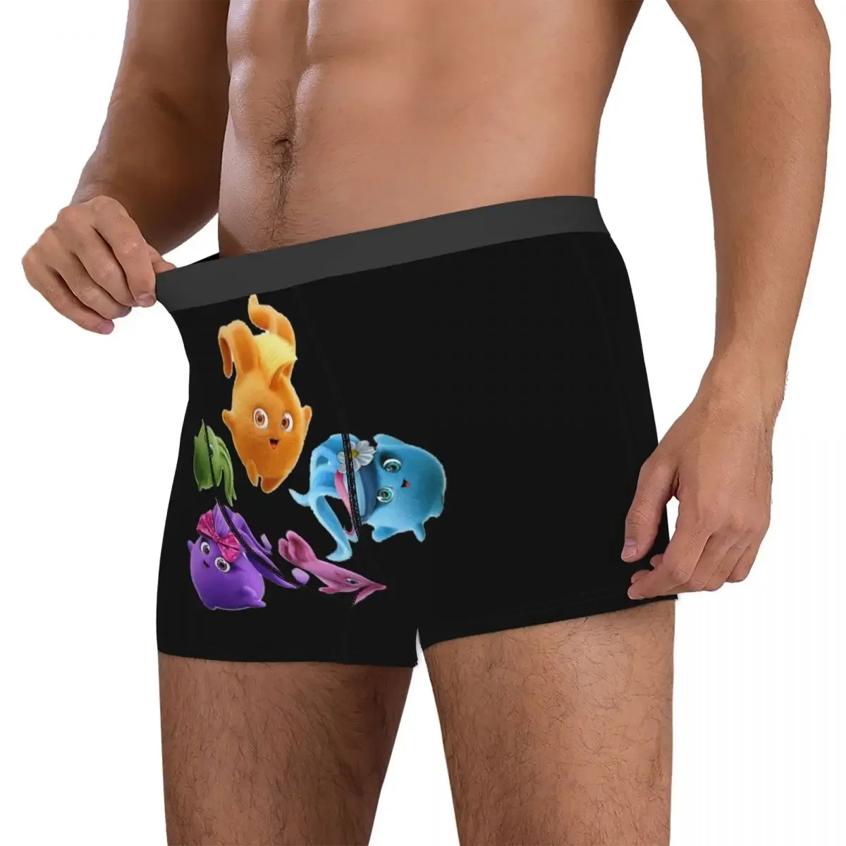 Boxer Underpants Shorts Sunny Bunnies (2) Panties Men Breathable Underwear for Homme Man Boyfriend Gifts