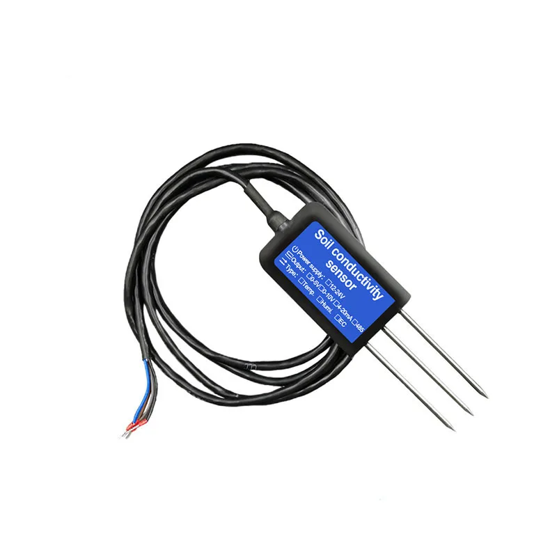 Rs485 Soil Moisture Temperature Conduction Transmitter Soil Ec Sensor For Soil Detection