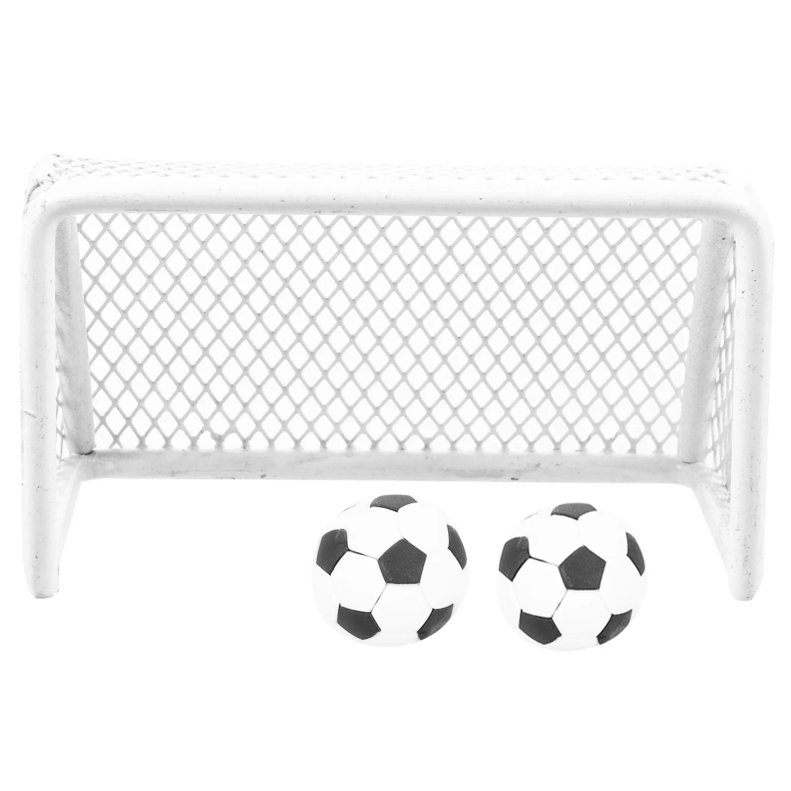 

1Set Mini Soccer Goal for Dollhouse Portable Small Soccer Net for Indoor Game Toddlers Coordination Development Play Set