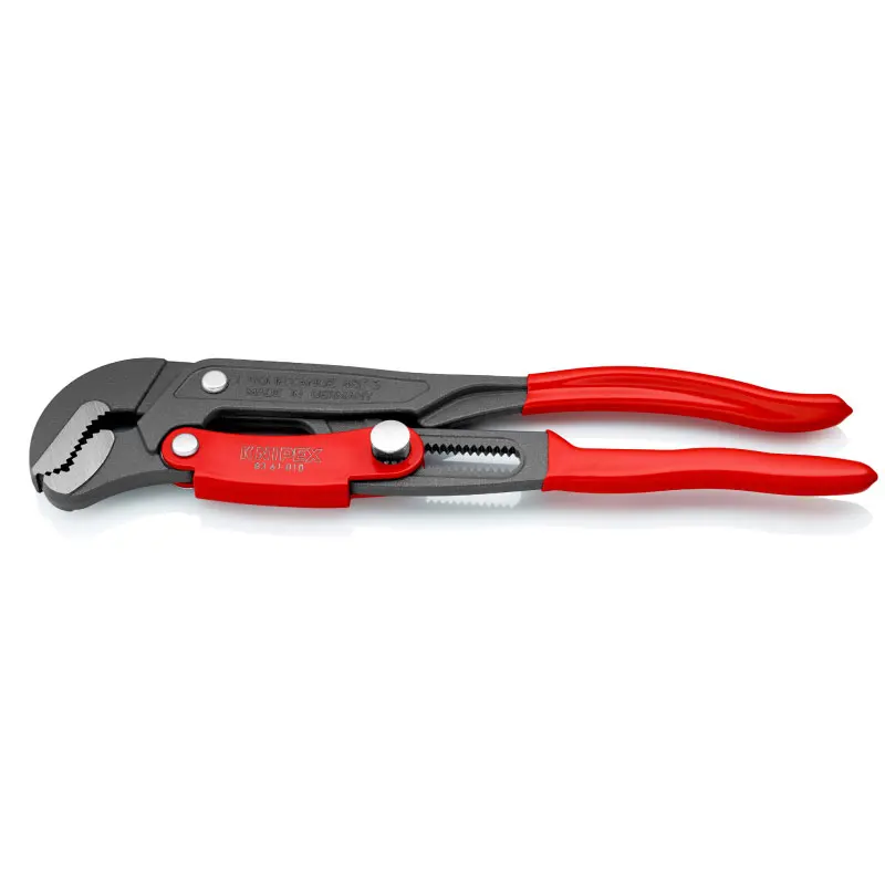 KNIPEX 83 61 010 Pipe Wrench 13-inch S-Type Fast-adjustment Pipe Plier Hardened Teeth Self-locking Hand Tools Labor-saving