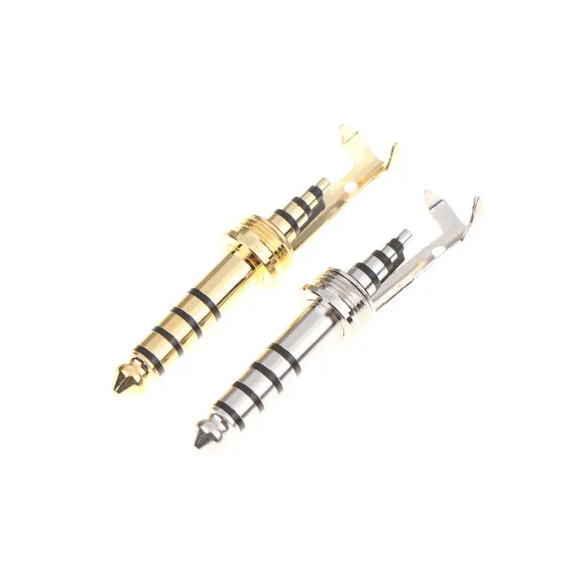 Prise audio HIFI 4,4 mm 5 pôles équilibrée plaquée cuivre rhodié avec clip pour ingénieurs audio
