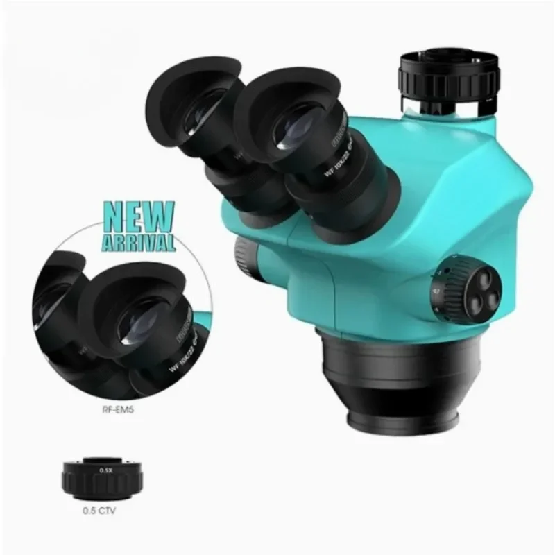 WF10X/22mm Eyepiece Suitable for Mobile Phone PCB Welding Microscope ToolRF4 7-50X Trinocular Continuous Zoom