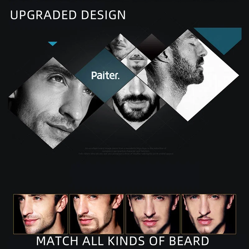 Panasonic Upgraded Electric Shaver 3-Blade Washable Head Beard Trimmer 1 Hour Fast Charging Razor For Men Deeply Shaving