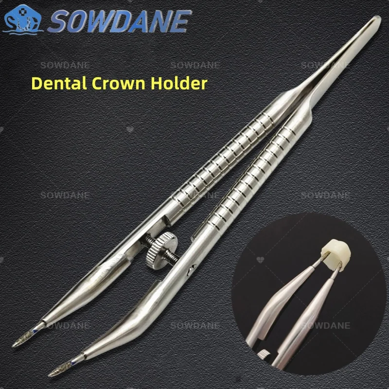 1 piece Dental Jacket Grip Forcep Crown Spreader Remover Plier Crown Telescope Holder Tweezer Jaw Dental Diamond Pin Plier