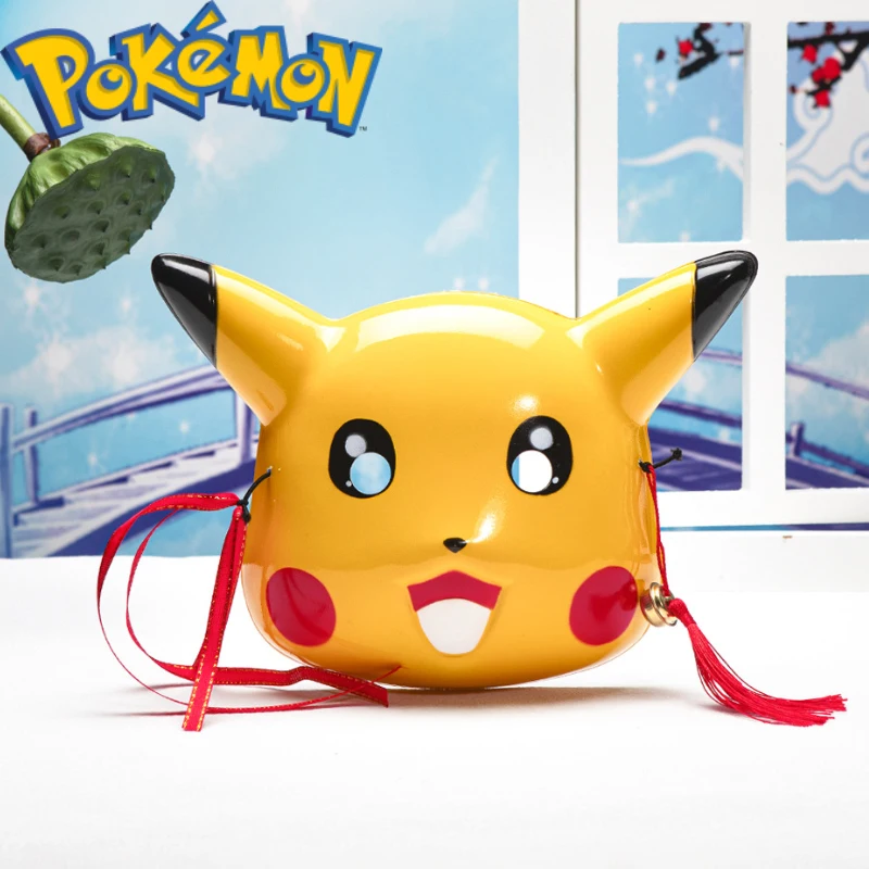 Pokemon Q Version Pikachu Cute Cosplay Mask Anime Figure Party Festival Performance Accessories Kid Toy Decoration Birthday Gift