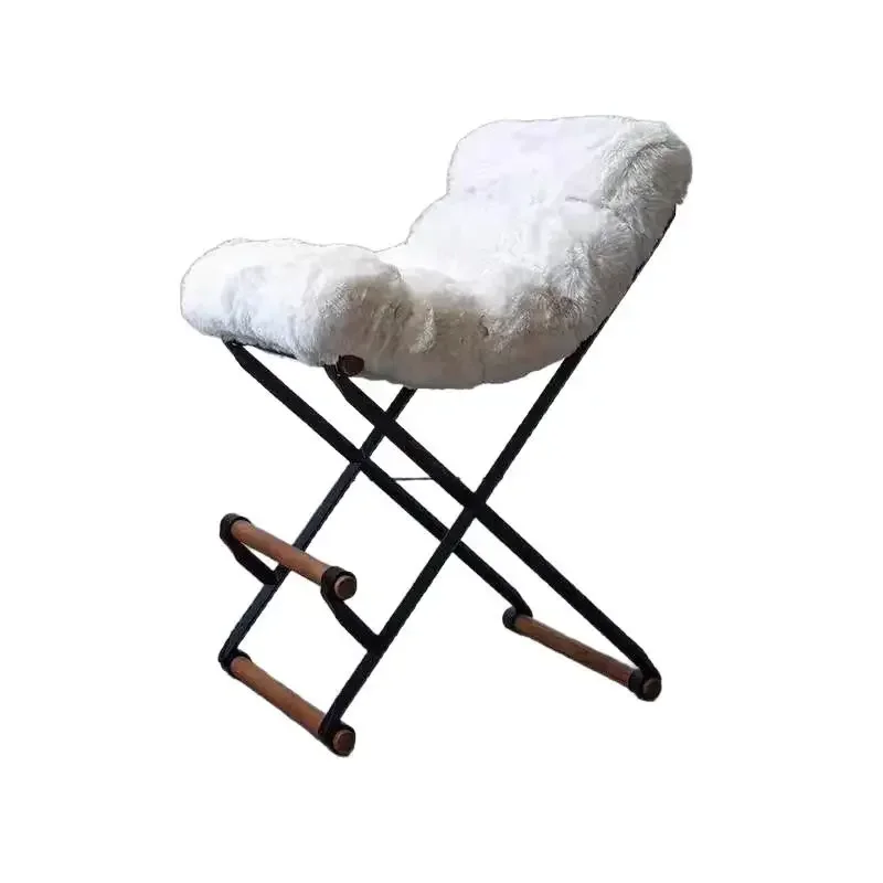 

Modern simple tall front desk chair, creative design home island, homestay bar, stainless steel reception chair