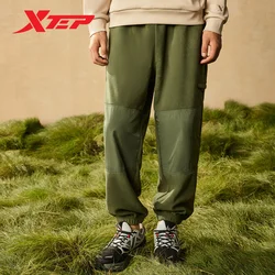 Xtep Knitted Trousers For Men 2023 Winter Invigoration Men's Sweatpants Comfortable Leisure Street Style Bottoms 877429630007