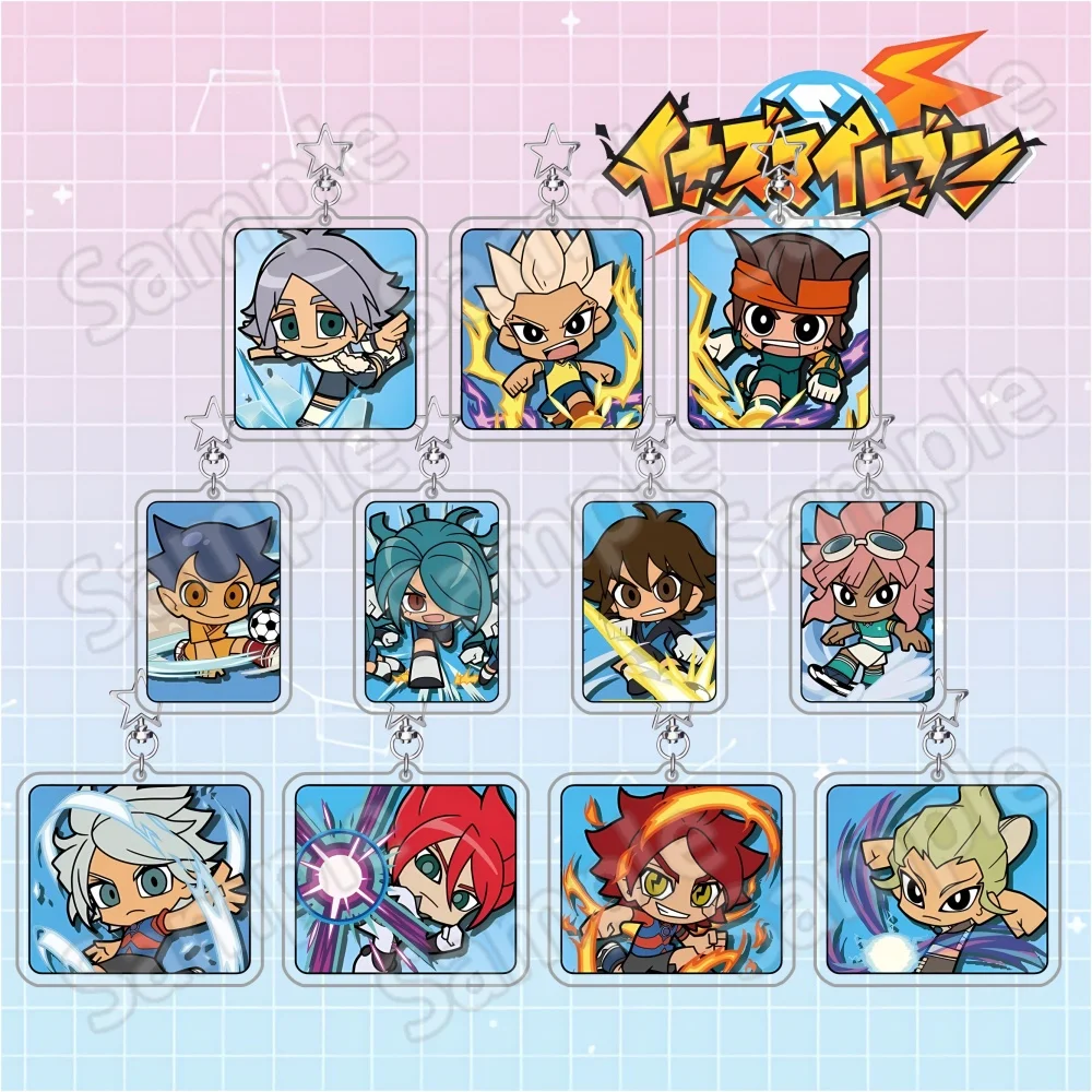 Inazuma Eleven Shirō Fubuki Shūya Gōenji Mamoru Endō Aphrodi 6cm Acrylic Keychain Desktop Ornament Collectible Fan Gift