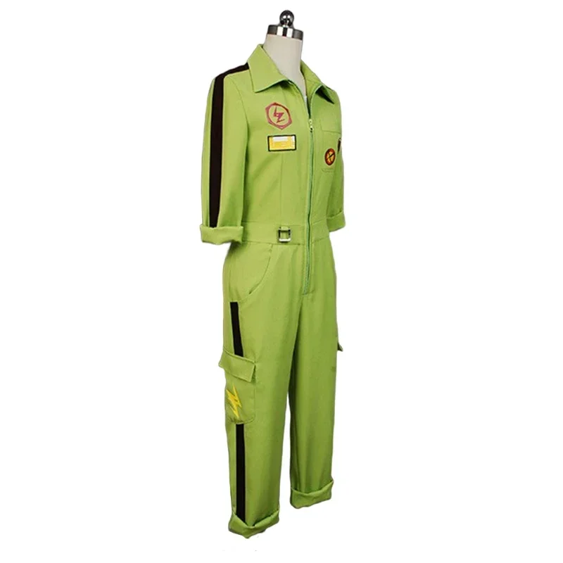 Super DanganRonpa Cosplay Kazuichi Costume Kazuichi Souda Full Set Uniform Jumpsuit With Hat Outfit Halloween Costume Vest Wig