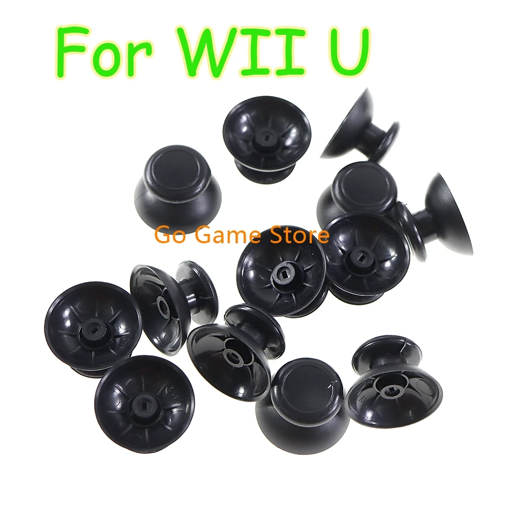 50pcs/lot For Wii U WiiU Pro small Hole 3D Analog Cover Plastic Thumb stick Rocker Joystick Grip Cap Shell Caps