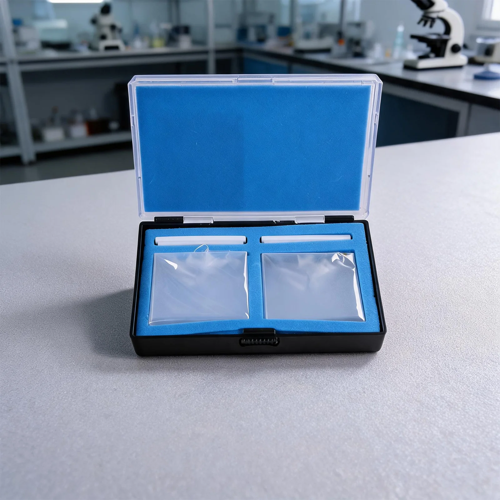 Clear Quartz Material 50mm Cuvette Optical Analysis Premium Purity Quartz Slip-Resistant Design 10mm Light Path