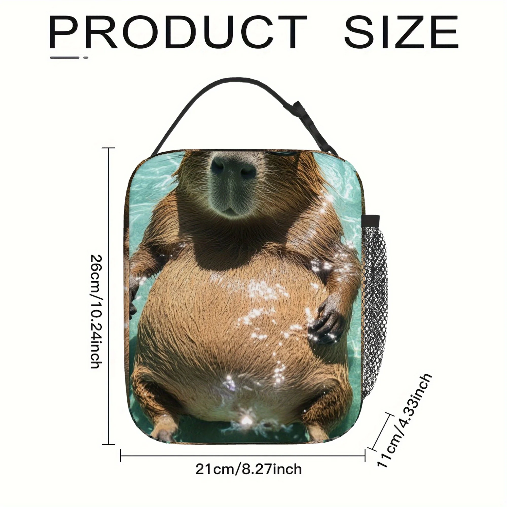 Leuke marmot thermisch geïsoleerde tas met Australische veehond, ideaal voor school, kantoor, reizen, wandelen, lunchtas