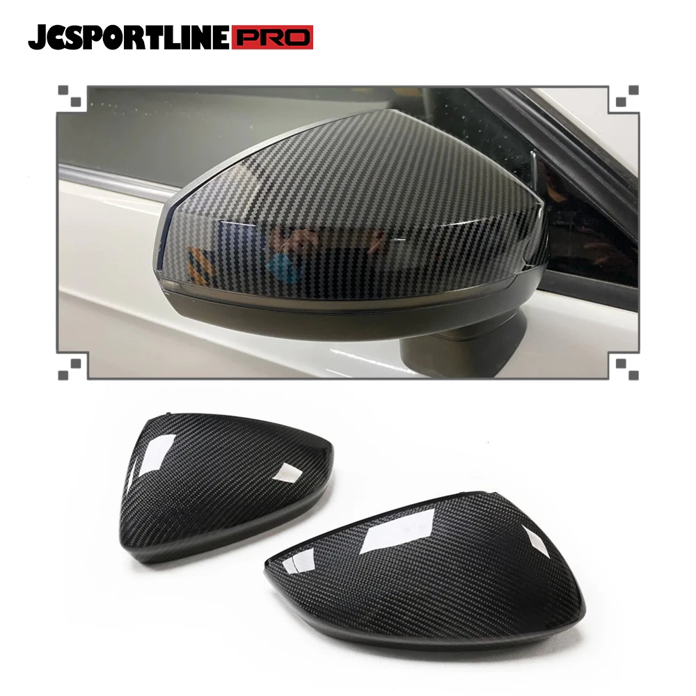 Car modification Auto accessories Carbon Fiber replacement rearview mirror cover for Audi A3 RS3 2021 2022 LHD 4D