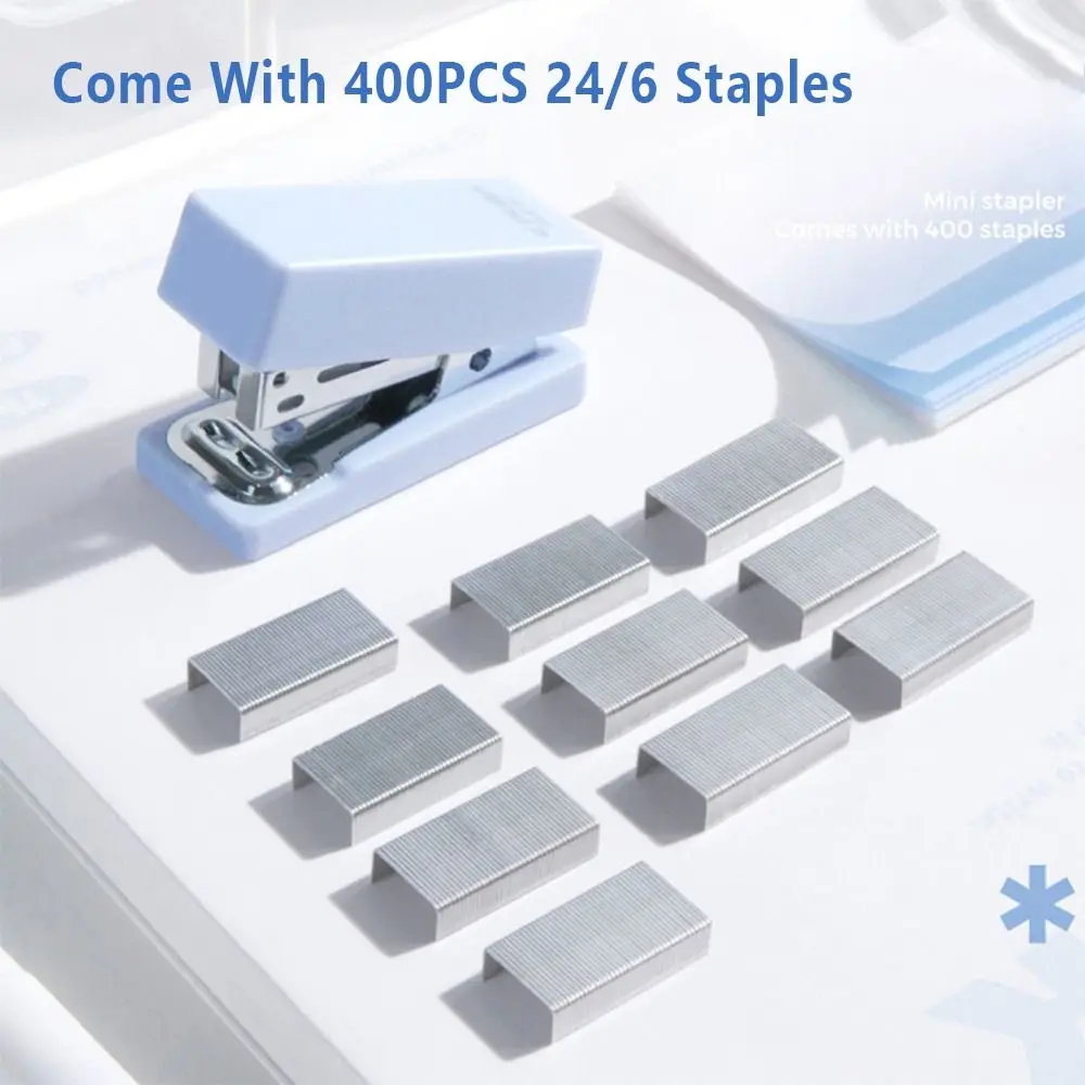 Morandi Color Stapler Use 24/6 Staples Heavy Duty Bookbinding Machine Multi-function Manual Binding Tool School Office