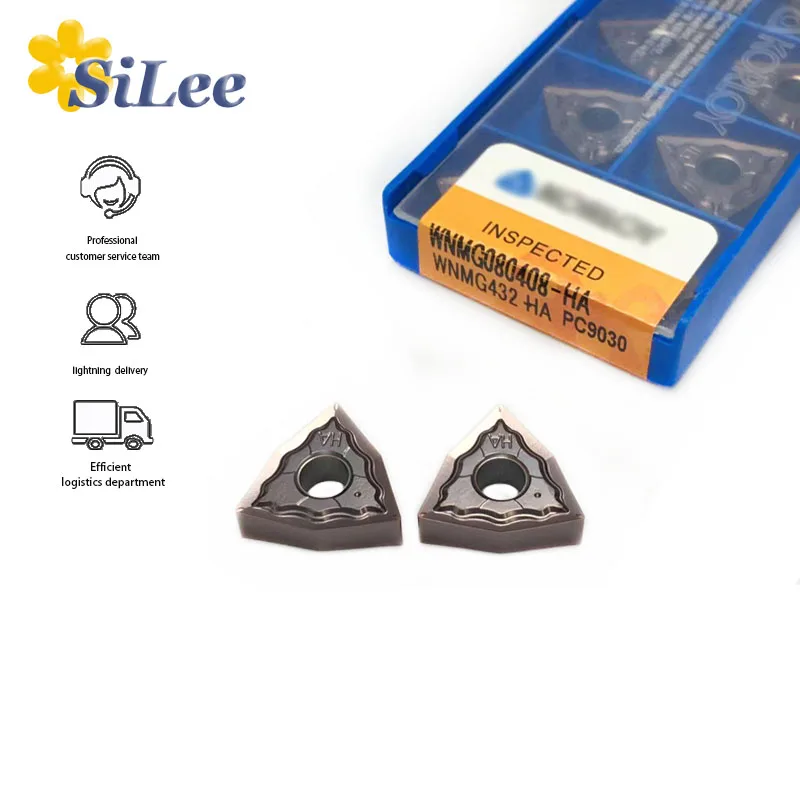 

WNMG080404-HA WNMG080408-HA PC9030 10pcs Carbide Inserts WNMG 080404 WNMG080408 -HA CNC Turning Tools Lathe Cutter