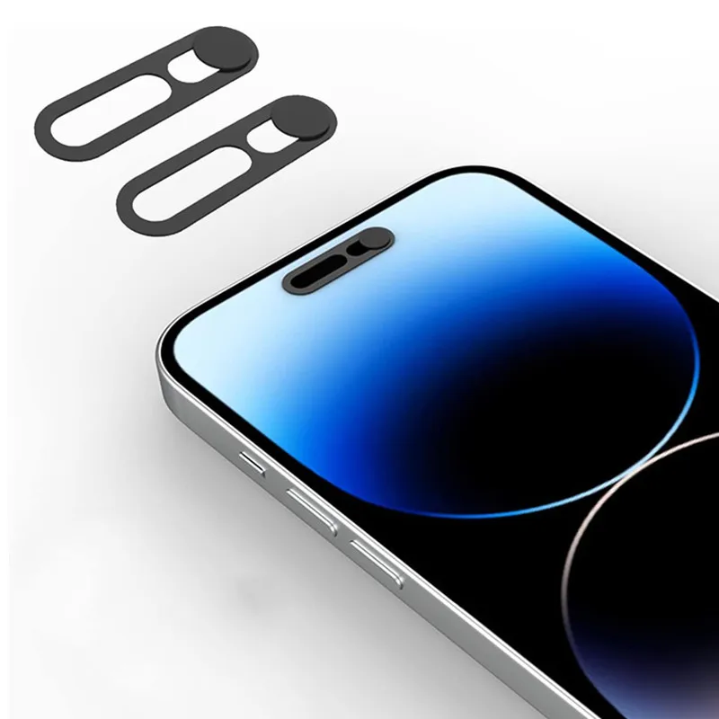 2 قطعة غطاء كاميرا الويب المضادة للتجسس غطاء عدسة الكاميرا الأمامية آيفون 17 الهواء 16 15 برو ماكس زائد 17Air 17Pro i17 حامي الخصوصية ملصق