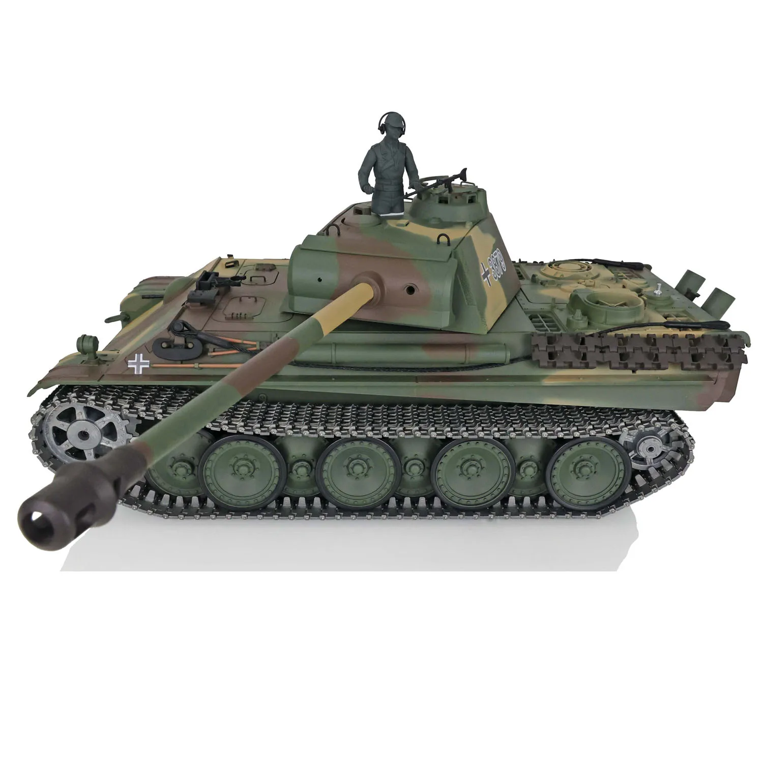 Henglong 1/16 schaal RC tank 3879 TK7.0 moederbord Verbeterde Duitse Panther G RTR metalen rupsbanden