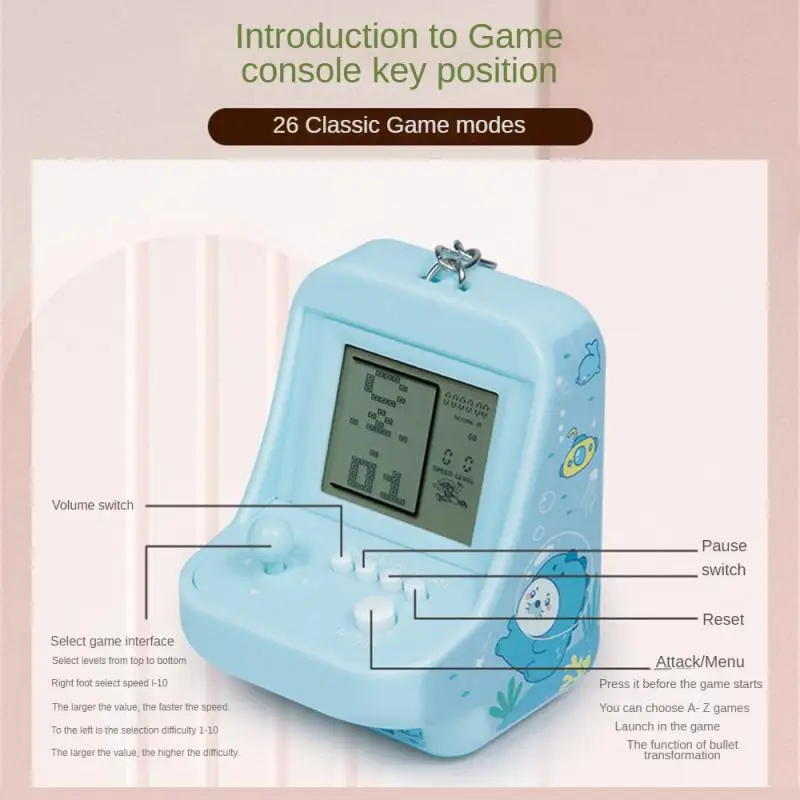 Machine de jeu rétro classique, jouet portable pour homme, appareil photo, facile à utiliser, jeu de l'hypothèse pour fille et étudiant, durable, musique, mini